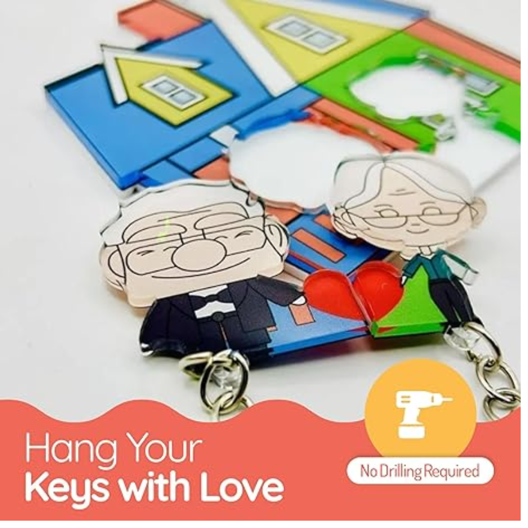 Romantic Couple Keychain Set - Perfect Gift for Him & Her